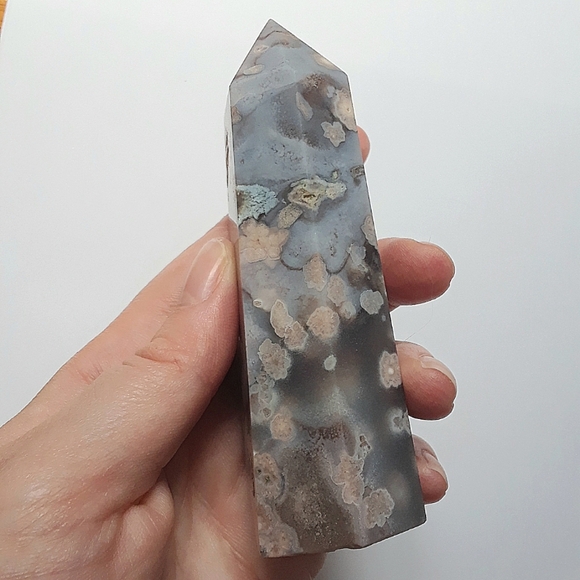 Blue/Pink Flower Agate Tower - Picture 4 of 5